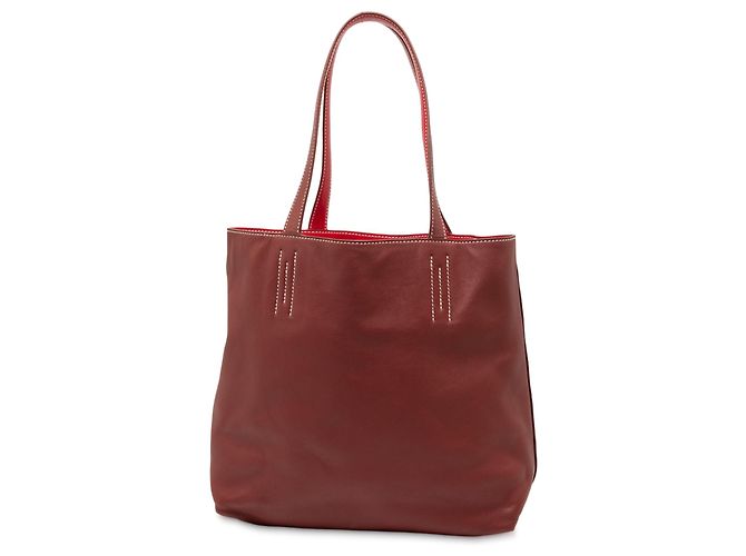 Hermès Rosso Veau Sikkim Double Sens 28 Bordò - vista 2