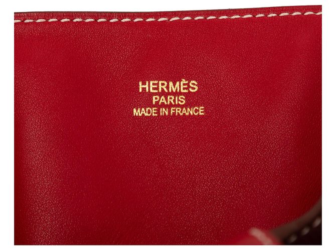 Hermès Rosso Veau Sikkim Double Sens 28 Bordò - vista 5
