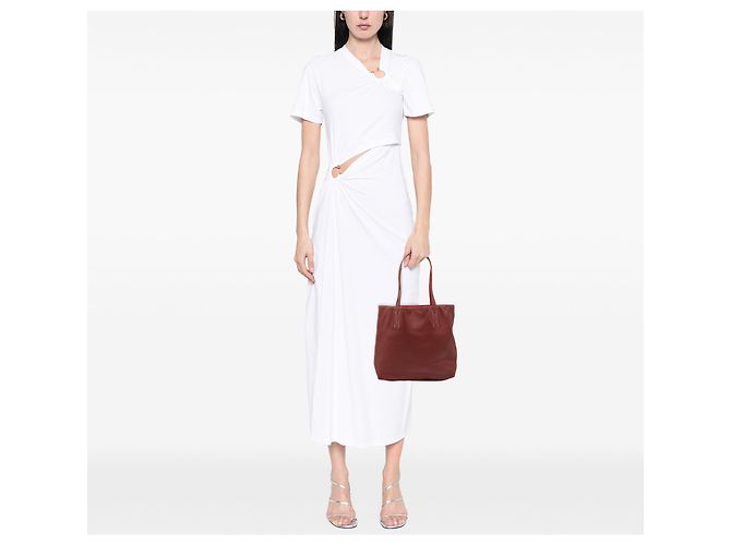 Hermès Rosso Veau Sikkim Double Sens 28 Bordò - vista 7