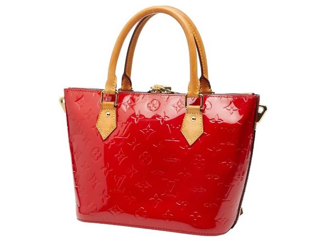 Borsa Louis Vuitton Monogram Vernis Montebello PM Rosso Fuschia - vista 2