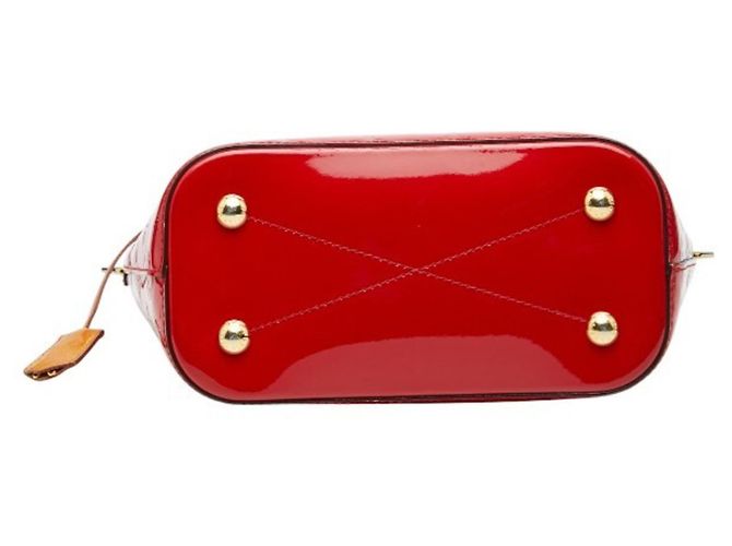 Borsa Louis Vuitton Monogram Vernis Montebello PM Rosso Fuschia - vista 3