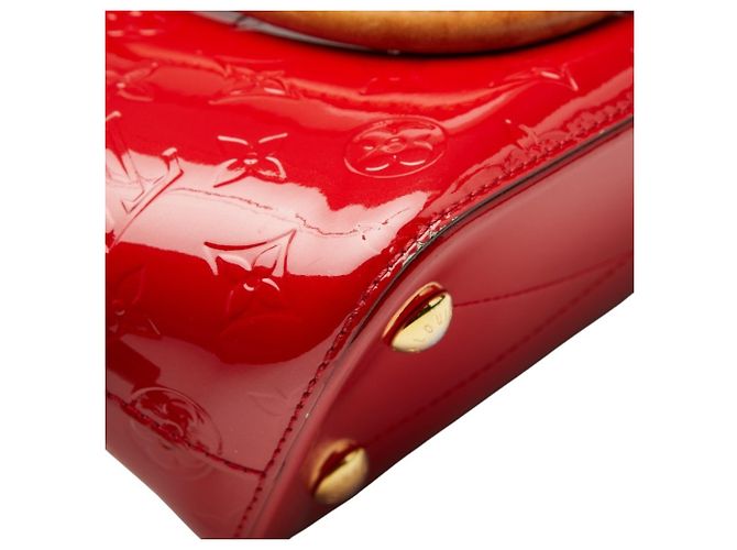 Borsa Louis Vuitton Monogram Vernis Montebello PM Rosso Fuschia - vista 5