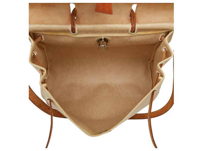 Borsa a Spalla Hermès Airbag Ad MM Marrone Beige - vista 10