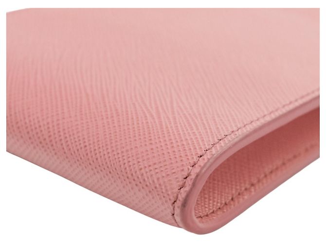 Borsa a spalla in pelle Saffiano Prada Rosa - vista 8
