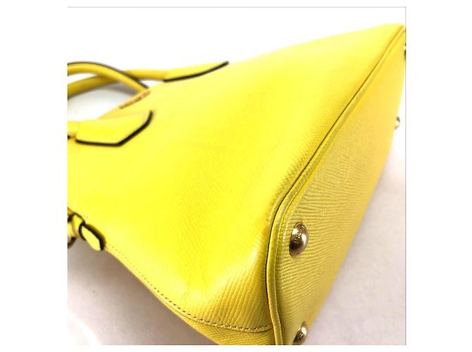 Borsa in pelle gialla Prada BL0902 Giallo - vista 4