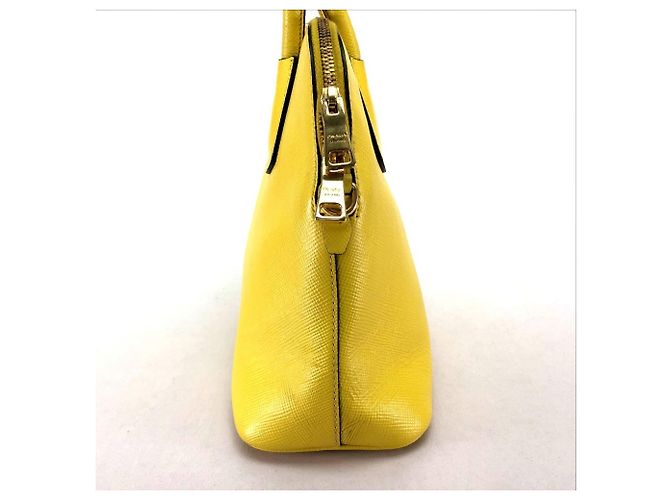 Borsa in pelle gialla Prada BL0902 Giallo - vista 6