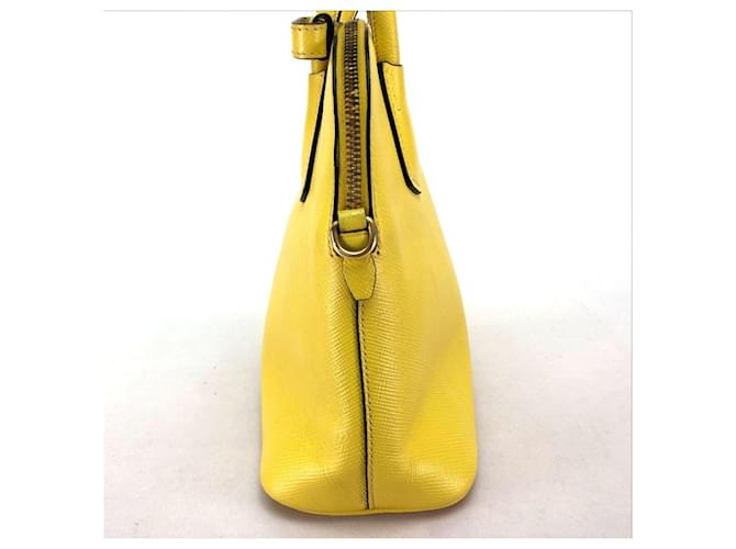 Borsa in pelle gialla Prada BL0902 Giallo - vista 7