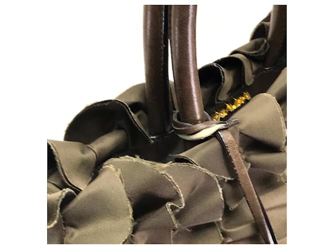 Tote Prada BN1728 Rüschentasche Braun - Ansicht 5