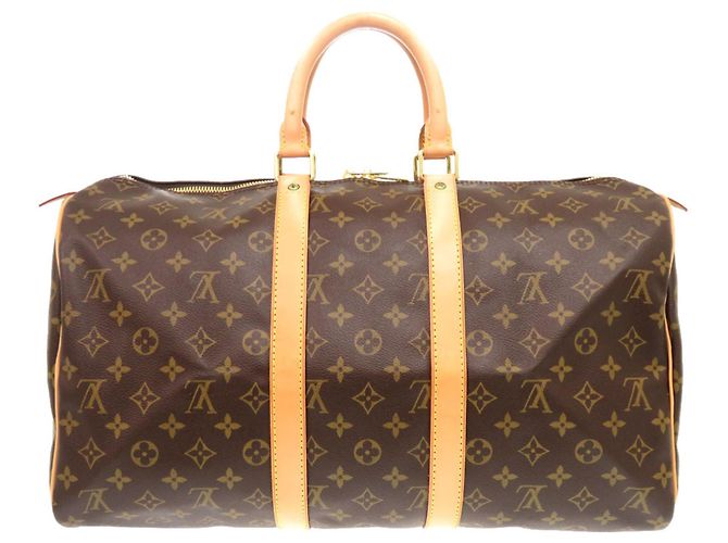 Borsa Boston Keepall 45 Monogram Louis Vuitton Marrone - vista 2
