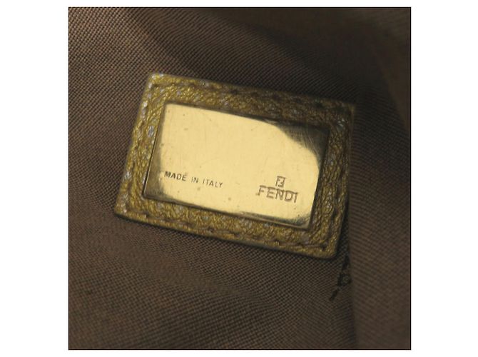 Borsa Spy Fendi in pelle dorata D'oro - vista 10