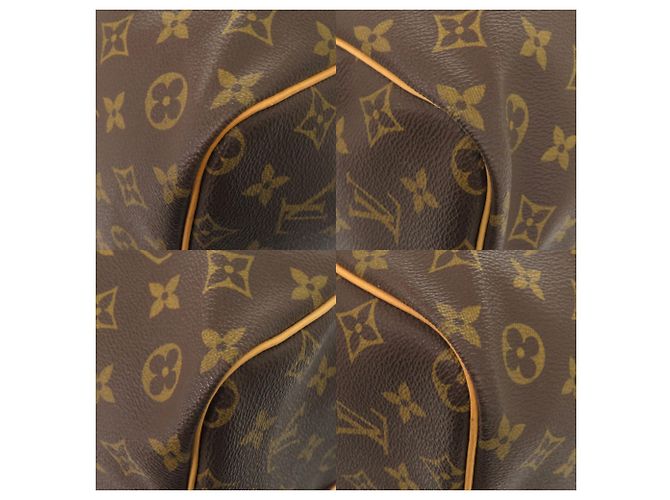 Borsa Keepall Bandoulière 60 Monogram Louis Vuitton Marrone - vista 4