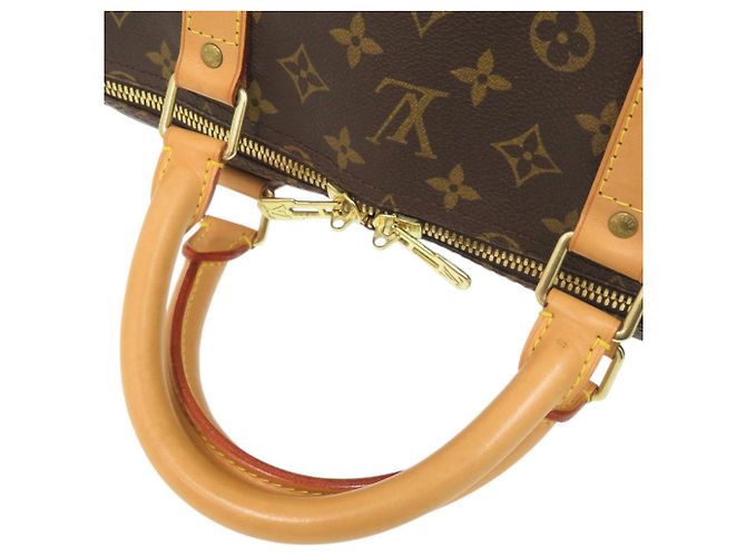 Borsa Keepall Bandoulière 60 Monogram Louis Vuitton Marrone - vista 5