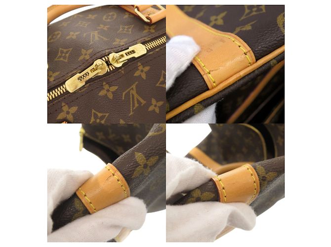 Borsa Keepall Bandoulière 60 Monogram Louis Vuitton Marrone - vista 8