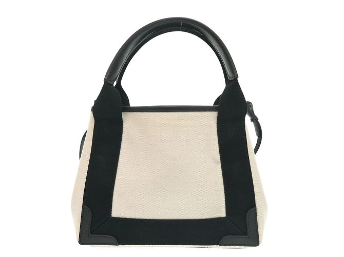 Everyday Borsa Balenciaga Cabas XS 2-in-1 blu navy Nero Beige - vista 3