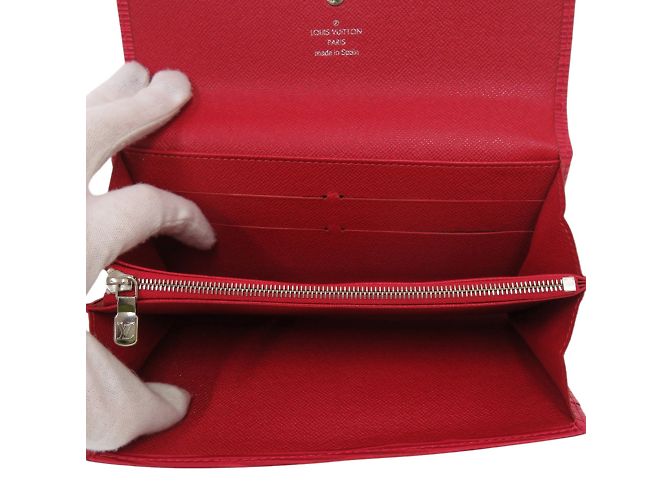 Cartera larga Louis Vuitton Epi rojo castellano Roja - vista 3