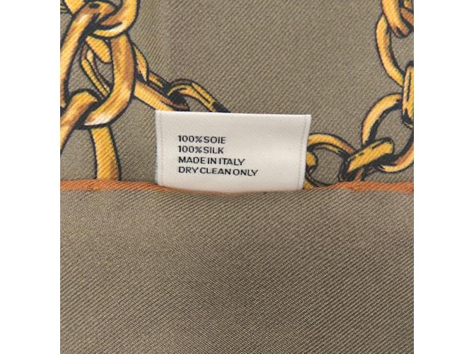 Céline Celine Khaki Seidenschal - Ansicht 5