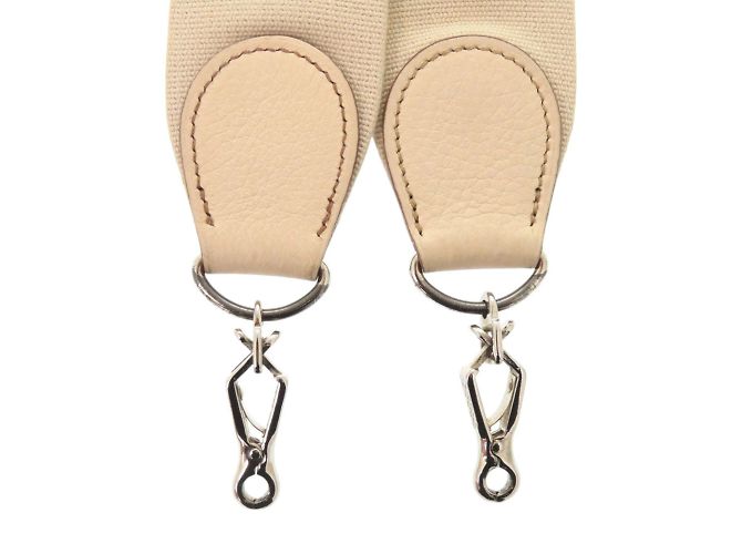 Tracolla Hermès Evelyn Beige Couchvel - vista 3