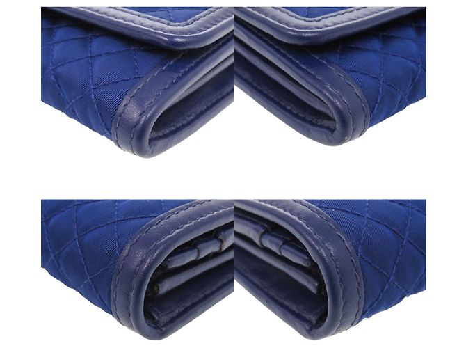 Prada 1M1132 Blauer Langer Geldbeutel - Ansicht 4