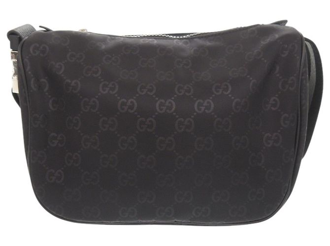 Borsa a spalla nera in nylon GG di Gucci Nero - vista 3