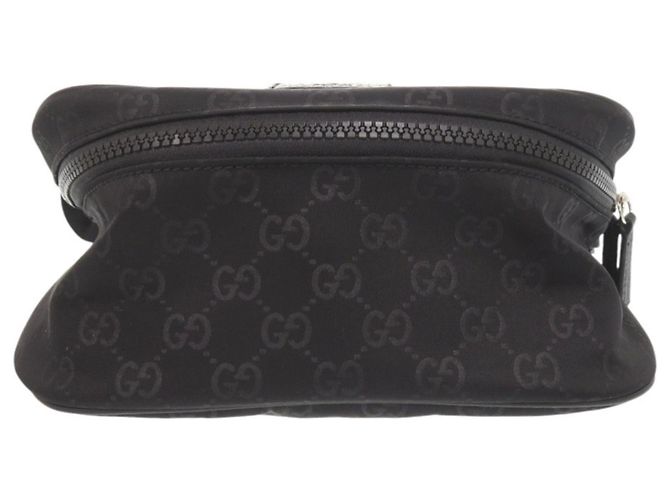 Borsa a spalla nera in nylon GG di Gucci Nero - vista 4