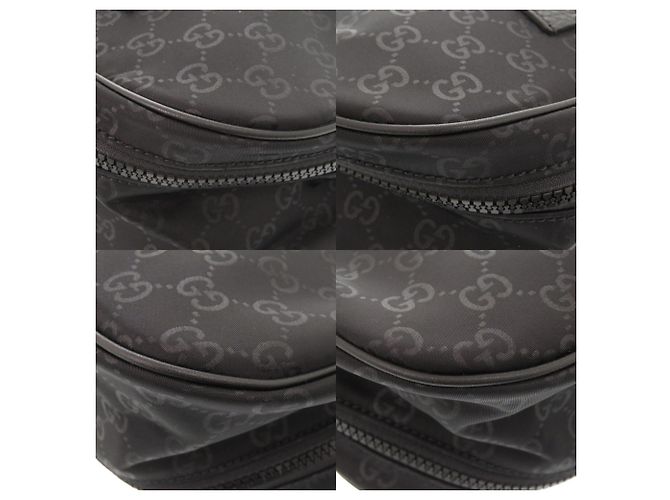 Borsa a spalla nera in nylon GG di Gucci Nero - vista 5