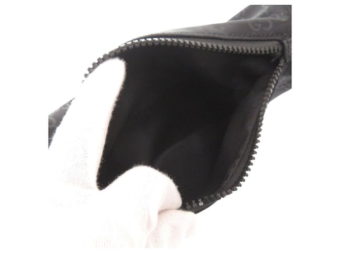 Borsa a spalla nera in nylon GG di Gucci Nero - vista 8