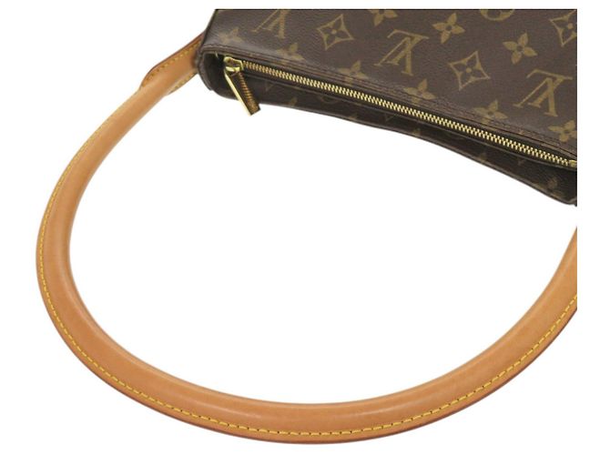 Borsa a Spalla Looping MM Monogramma Louis Vuitton Marrone - vista 5
