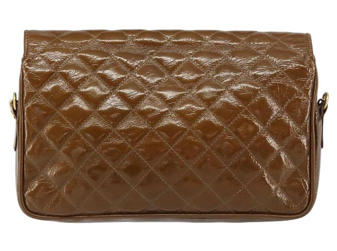 Bally Vintage Chain Quilted Patent leather Brown - view 2