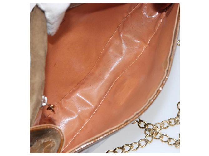 Bally Vintage Chain Quilted Patent leather Brown - view 5