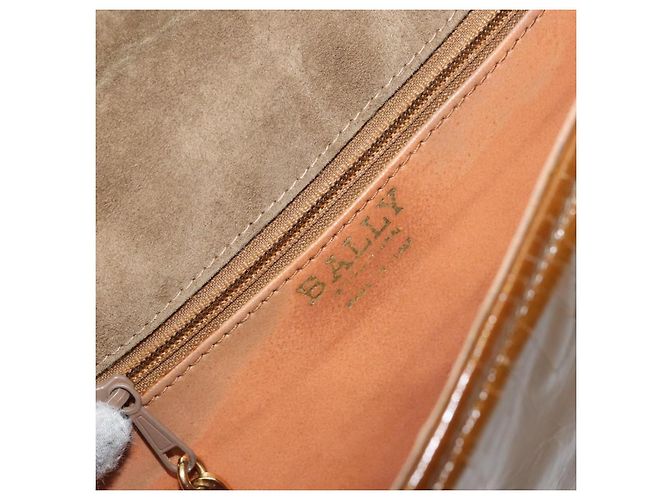 Bally Vintage Chain Quilted Patent leather Brown - view 6