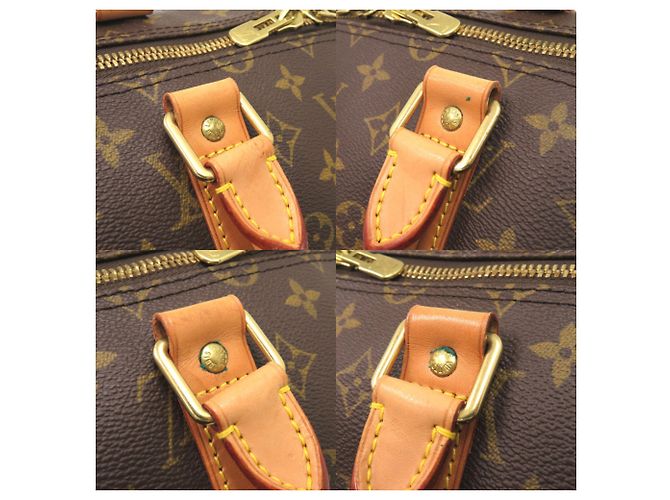 Borsa Boston Monogram Keepall Bandoulière 60 Louis Vuitton Marrone - vista 5