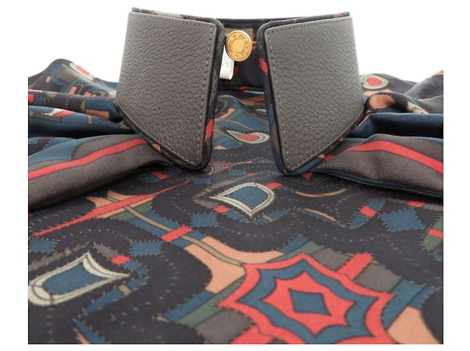 Collar desmontable Petit H de Hermès Castaño Verde - vista 2