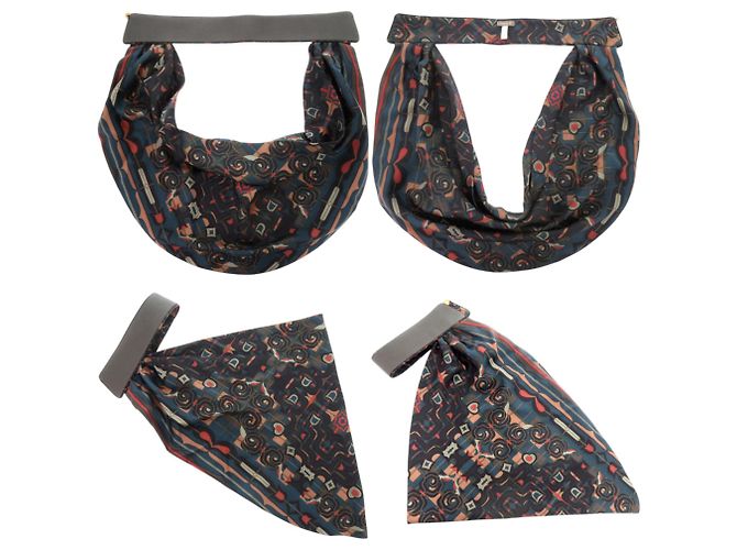 Collar desmontable Petit H de Hermès Castaño Verde - vista 9