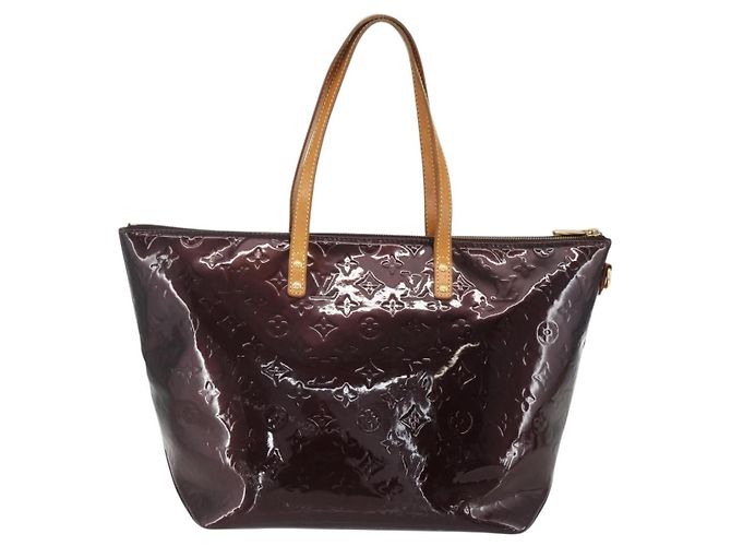 Borsa Bellevue Louis Vuitton Monogram Vernis GM Bordò - vista 2