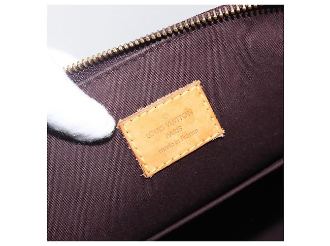 Borsa Bellevue Louis Vuitton Monogram Vernis GM Bordò - vista 6