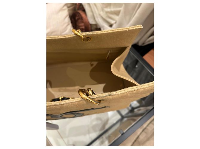 Chanel Cambon Canvas Tote Schwarz Kamel - Ansicht 12
