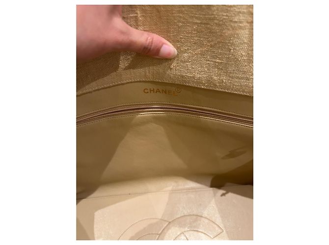 Chanel Cambon Canvas Tote Schwarz Kamel - Ansicht 7