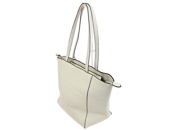 Prada Vintage Tote aus Leder Weiß - Ansicht 4