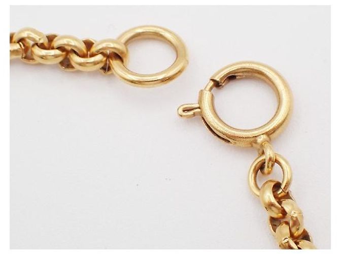 Pendente Chanel Vintage CC Heart Long in metallo XL D'oro - vista 5