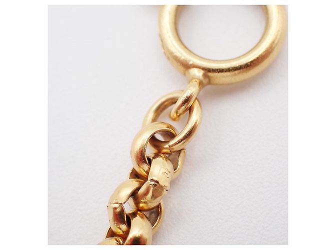 Pendente Chanel Vintage CC Heart Long in metallo XL D'oro - vista 6