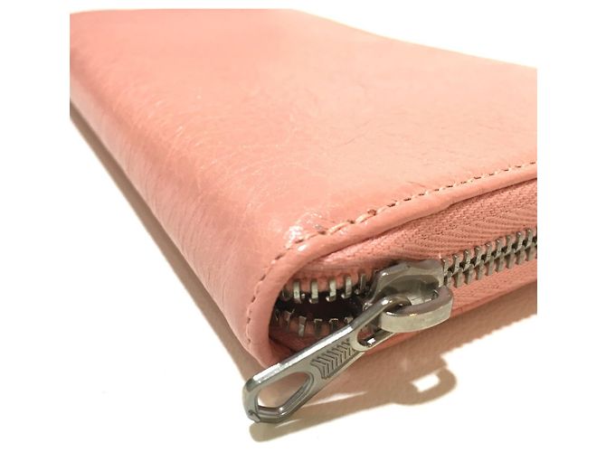 Balenciaga Damen Leder Langbörse Beige - Ansicht 3