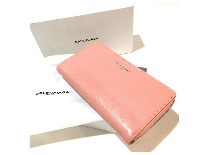 Balenciaga Damen Leder Langbörse Beige - Ansicht 7
