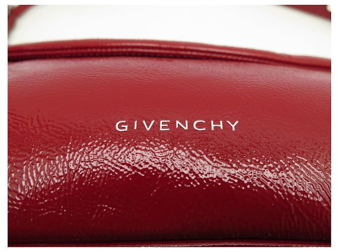 NUOVO BORSO A MANO GIVENCHY P'TIT VOYOU IN PELLE LUCIDA ROSSA Rosso - vista 9