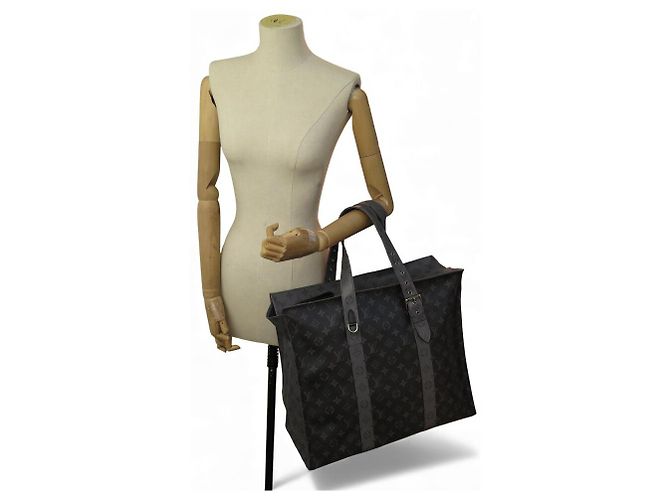 NUOVO BORSA A MANO LOUIS VUITTON M45379 CABAS ZIPPE MONOGRAM ECLIPSE REVERSE ABLOH Grigio - vista 6