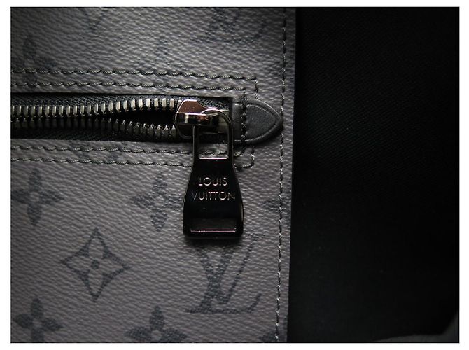 NUOVO BORSA A MANO LOUIS VUITTON M45379 CABAS ZIPPE MONOGRAM ECLIPSE REVERSE ABLOH Grigio - vista 8