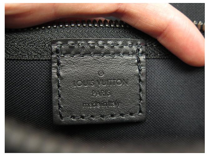 NUOVO BORSA A MANO LOUIS VUITTON M45379 CABAS ZIPPE MONOGRAM ECLIPSE REVERSE ABLOH Grigio - vista 9