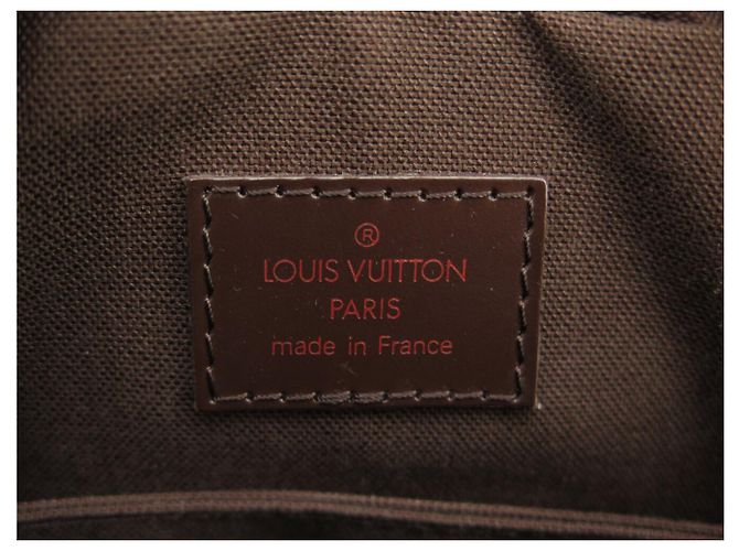 NUOVA BORSA LOUIS VUITTON OLAV PM N41442 CANVAS DAMIER EBENE Marrone - vista 12
