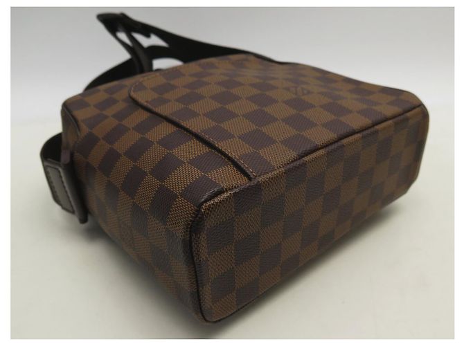 NUOVA BORSA LOUIS VUITTON OLAV PM N41442 CANVAS DAMIER EBENE Marrone - vista 5