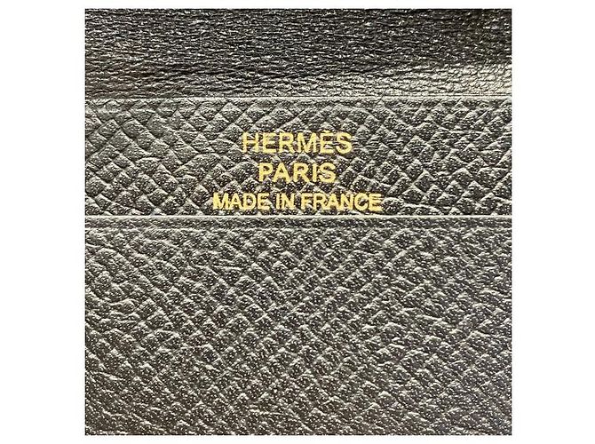 Hermès Hermes Béarn Veau Epsom Card Case Black - view 4