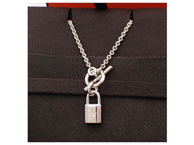 Hermès Collana Pendente Cadenas Kelly in Argento Sterling Hermes - vista 2